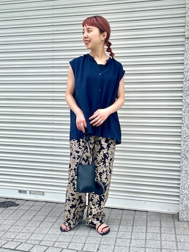 「アツいコーデ全部見せ」｜おすみさん（レディース・152cm）の夏コーディネート