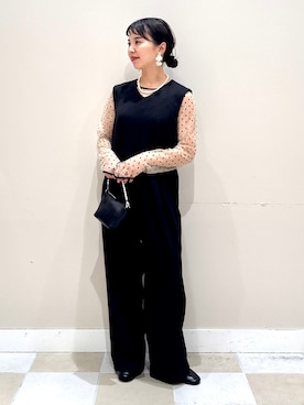 「RODE SKO（ロデスコ）のアイテム（ローファー）」を使った、おすみさん（レディース・152cm）の秋コーディネート