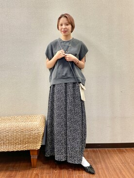 「ameme（アメメ）のアイテム」を使った、おすみさん（レディース・152cm）の夏コーディネート
