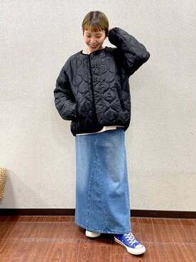 「CONVERSE ADDICT（コンバースアディクト）のアイテム」を使った、おすみさん（レディース・152cm）の冬コーディネート