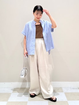 「アイテム（セットアップ）」を使った、おすみさん（レディース・152cm）の夏コーディネート
