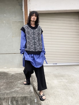 君嶋麻耶さん(メンズ・176cm)の秋コーディネート