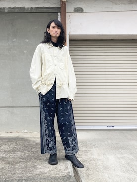 君嶋麻耶さん（メンズ・176cm）の春コーディネート