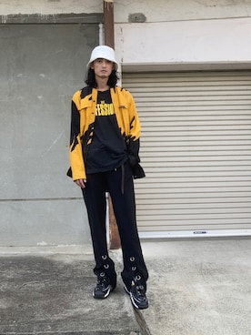 君嶋麻耶さん(メンズ・176cm)の夏コーディネート