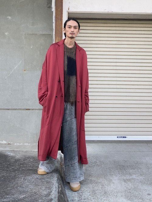 IROQUOIS E SUEDE SET UP イロコイ シャツ ワイドパンツ Iroquois - イロコイ | 正規通販 メンズ ニット ワイドパンツ