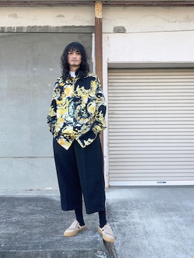 「Y-3（ワイスリー）のアイテム」を使った、君嶋麻耶さん（メンズ・176cm）の冬コーディネート