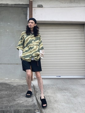 「Y-3（ワイスリー）のアイテム」を使った、君嶋麻耶さん（メンズ・176cm）の春コーディネート