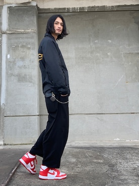 君嶋麻耶さん(メンズ・176cm)の春コーディネート