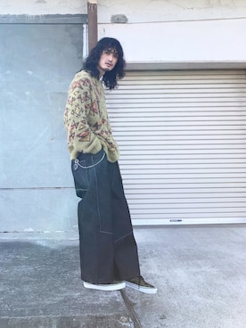 君嶋麻耶さん（メンズ・176cm）の冬コーディネート