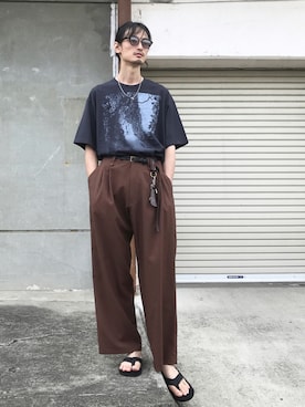君嶋麻耶さん(メンズ・176cm)の夏コーディネート