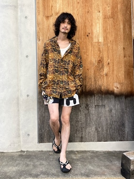 「Y-3（ワイスリー）のアイテム」を使った、君嶋麻耶さん（メンズ・176cm）の夏コーディネート