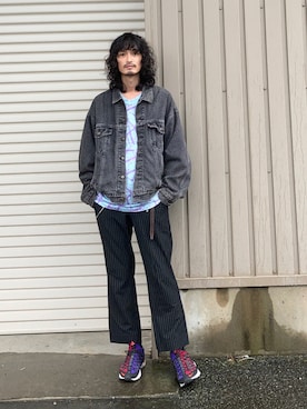 「vintage style」｜君嶋麻耶さん（メンズ・176cm）の秋コーディネート