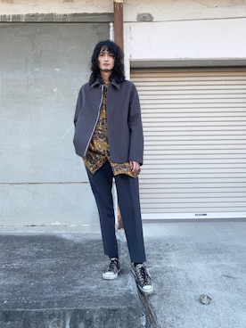 君嶋麻耶さん（メンズ・176cm）の冬コーディネート