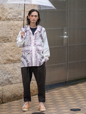 君嶋麻耶さん(メンズ・176cm)の夏コーディネート