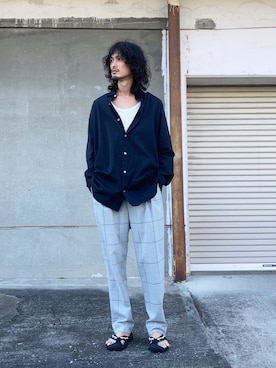 「CULLNI（クルニ）のアイテム」を使った、君嶋麻耶さん（メンズ・176cm）の秋コーディネート