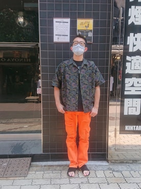 「B'2nd（ビーセカンド）のアイテム（スウェット）」を使った、神田潔さん（メンズ・175cm）の夏コーディネート