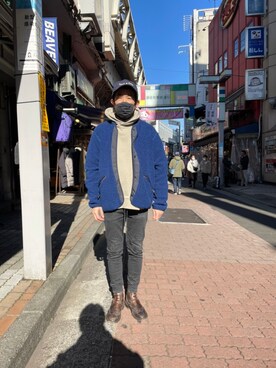 「WOOLRICH（ウールリッチ）のアイテム」を使った、神田潔さん（メンズ・175cm）の冬コーディネート