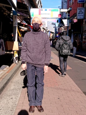 神田潔さん（メンズ・175cm）の冬コーディネート