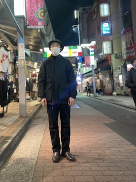 「B'2nd（ビーセカンド）のアイテム（スラックス）」を使った、神田潔さん（メンズ・175cm）の春コーディネート