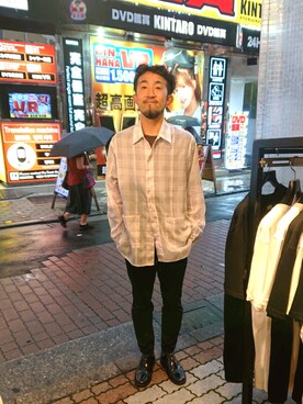 神田潔さん(メンズ・175cm)の夏コーディネート