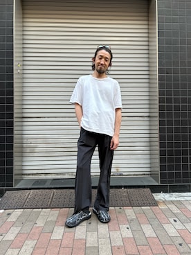 「OOFOS（ウーフォス）のアイテム」を使った、神田潔さん（骨格ナチュラル・メンズ・173cm）の夏コーディネート