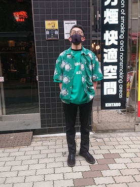 「B'2nd（ビーセカンド）のアイテム（パンツ）」を使った、神田潔さん（メンズ・175cm）の夏コーディネート