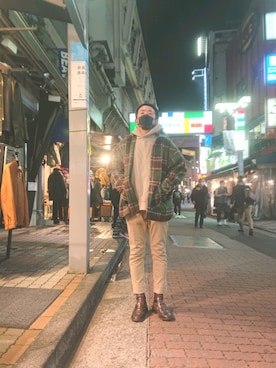 神田潔さん（メンズ・175cm）の冬コーディネート