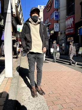 「C DIEM(カルペディエム)のアイテム」を使った、神田潔さん(メンズ・175cm)の冬コーディネート