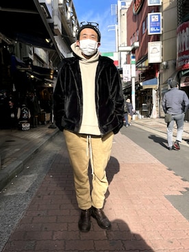 「LUSOR（ルーソル）のアイテム（ジャケット/アウター）」を使った、神田潔さん（メンズ・175cm）の秋コーディネート