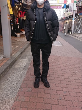 「B'2nd（ビーセカンド）のアイテム（スラックス）」を使った、神田潔さん（メンズ・175cm）の冬コーディネート