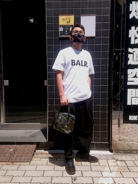 「B'2nd（ビーセカンド）のアイテム（パンツ）」を使った、神田潔さん（メンズ・175cm）の夏コーディネート