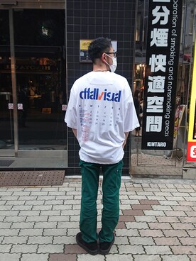 「surt（サート）のアイテム」を使った、神田潔さん（メンズ・175cm）の夏コーディネート