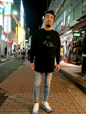 「HIDNANDER（ヒドゥナンダー）のアイテム」を使った、神田潔さん（メンズ・175cm）の秋コーディネート