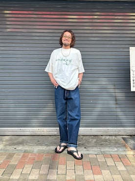 「OOFOS（ウーフォス）のアイテム」を使った、神田潔さん（骨格ナチュラル・メンズ・173cm）の夏コーディネート