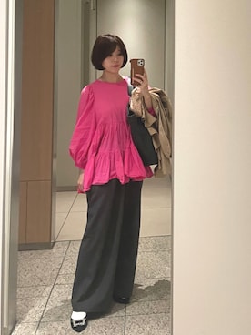 「JOURNAL STANDARD（ジャーナルスタンダード）のアイテム（トップス）」を使った、co_baby5さん（レディース・153cm）の春コーディネート