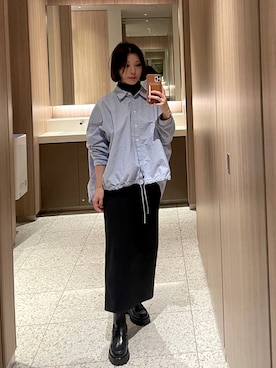 「ZARA（ザラ）のアイテム（ブーツ）」を使った、co_baby5さん（レディース・153cm）の秋コーディネート