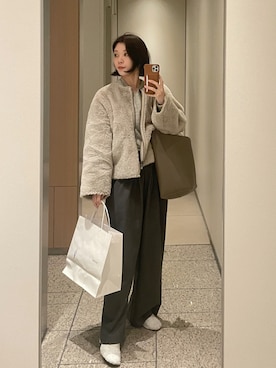 「ファーコート」｜co_baby5さん（レディース・153cm）の冬コーディネート