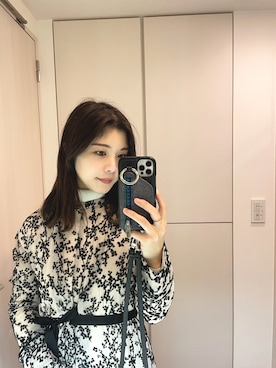 「Familiar （ファミリア）のアイテム（PC・スマホグッズ/家電）」を使った、co_baby5さん（レディース・153cm）の冬コーディネート