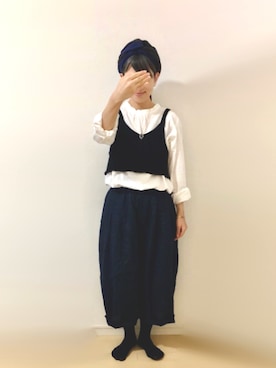 「リンネル（リンネル）のアイテム」を使った、ratoさん（レディース・154cm）の秋コーディネート