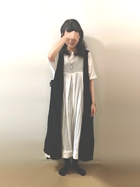 「08Mab（ゼロハチマブ）のアイテム」を使った、ratoさん（レディース・154cm）の夏コーディネート