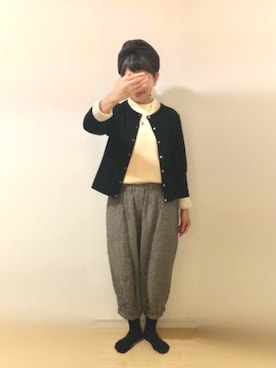 「mikke（ミッケ）のアイテム」を使った、ratoさん（レディース・154cm）の冬コーディネート