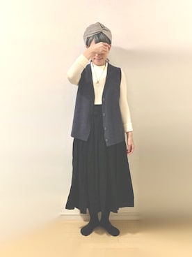 「アイテム（ヘアバンド）」を使った、ratoさん（レディース・154cm）の冬コーディネート