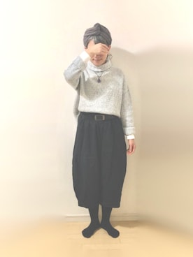 「Handmade（ハンドメイド）のアイテム」を使った、ratoさん（レディース・154cm）の冬コーディネート