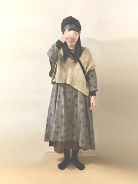 「アイテム（ヘアバンド）」を使った、ratoさん（レディース・154cm）の秋コーディネート