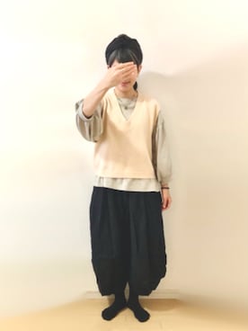 「mikke（ミッケ）のアイテム」を使った、ratoさん（レディース・154cm）の春コーディネート