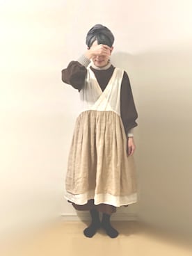 「Handmade（ハンドメイド）のアイテム」を使った、ratoさん（レディース・154cm）の冬コーディネート