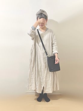 「アイテム（ワンピース）」を使った、ratoさん（レディース・154cm）の秋コーディネート