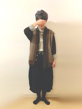 「c.u.l（シーユーエル）のアイテム（トップス）」を使った、ratoさん（レディース・154cm）の秋コーディネート