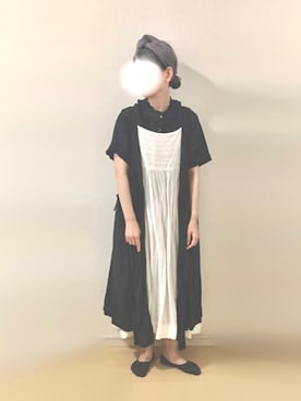「アイテム（ジャンパースカート）」を使った、ratoさん（レディース・154cm）の秋コーディネート