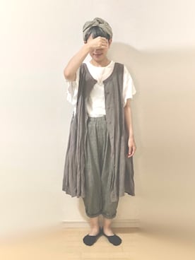 「アイテム（ヘアバンド）」を使った、ratoさん（レディース・154cm）の秋コーディネート